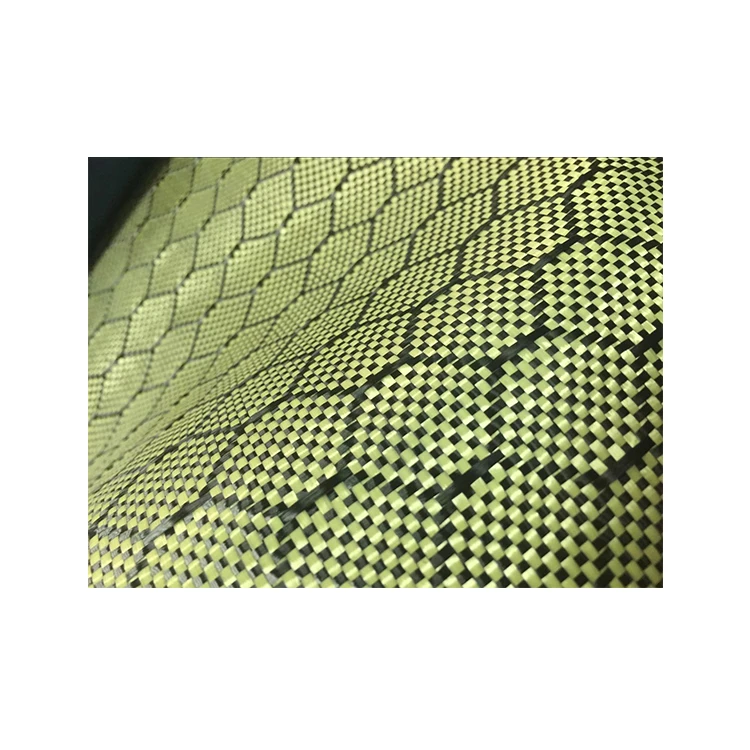 Special colored carbon aramid mixed honeycomb fiber fabric fiber cloth