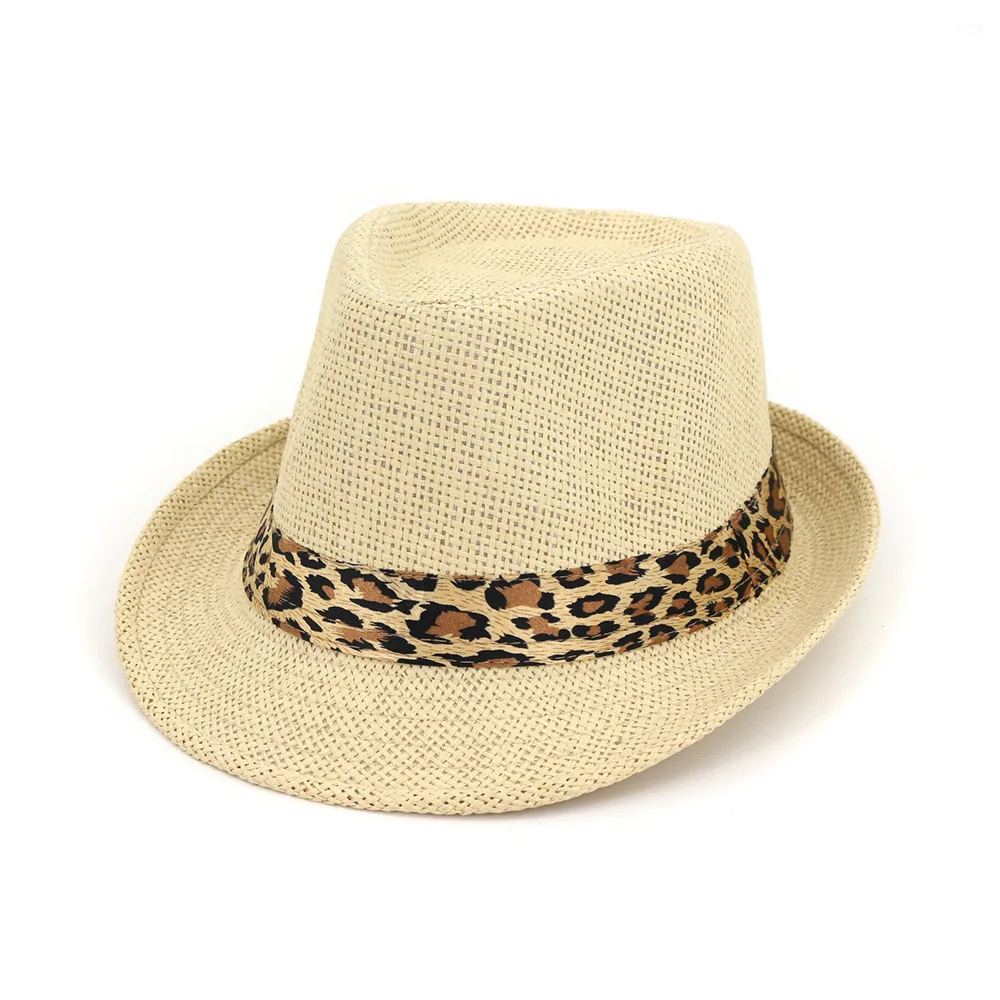 2024 spring new arrive Wholesale custom logo adult paper large straw panama fedora hat