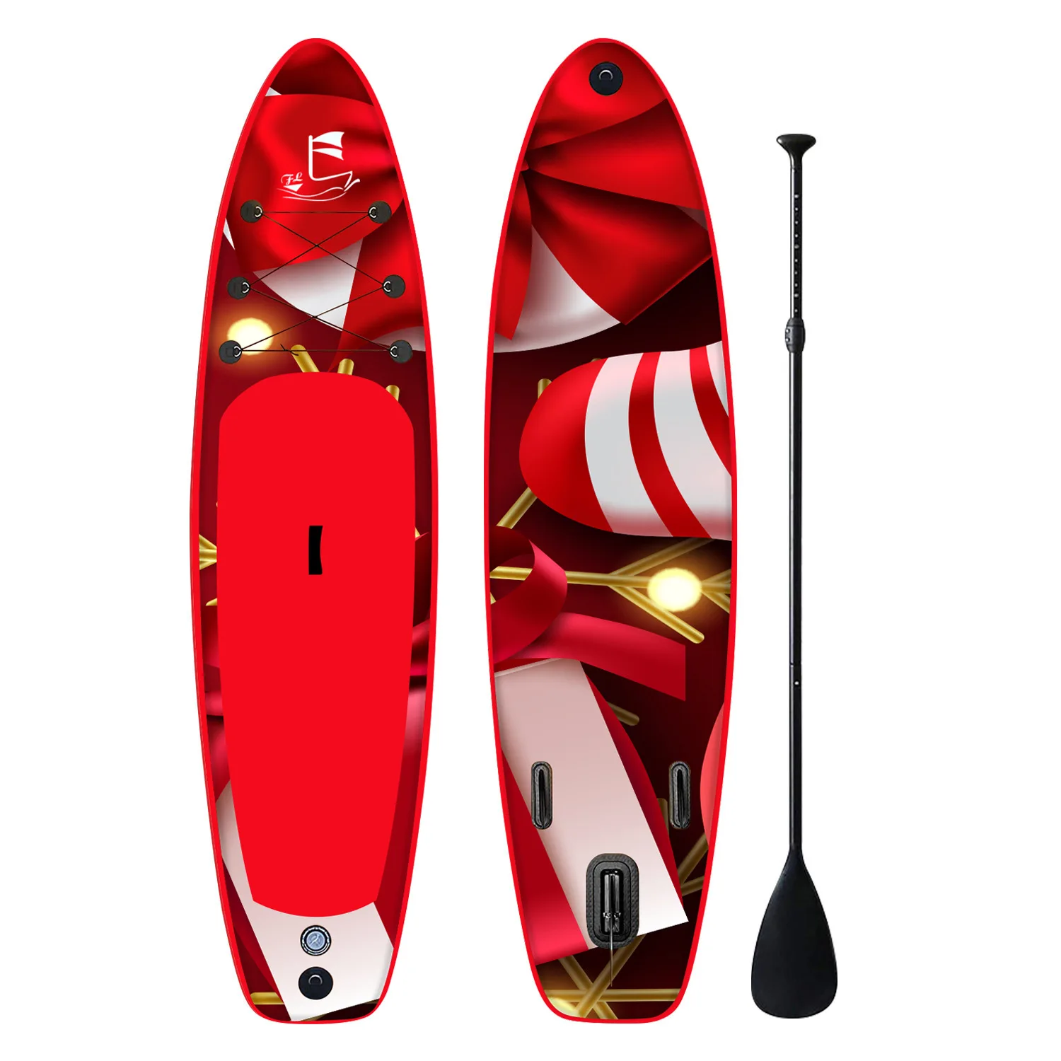 PoeticExist Large Portable SUP Inflatable Paddle Board Water Racing Water Ski Board Snow Mountain Climbing Outdoor Paddle Board
