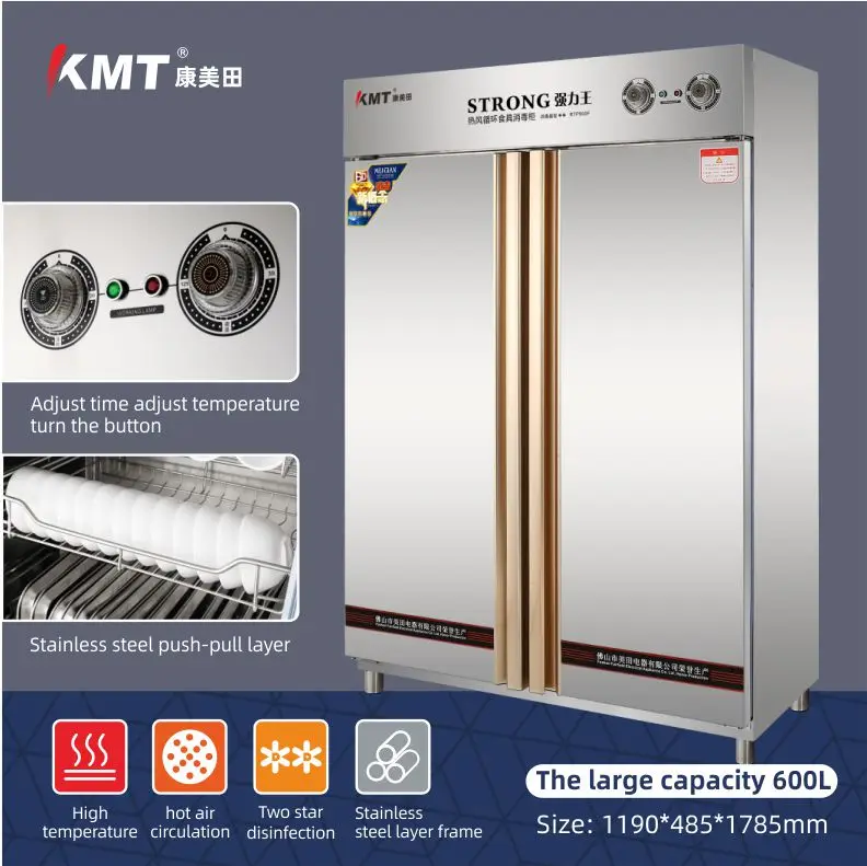 
High End 2 Door Hot Air Circulationhigh Save Energy High Temperature Tableware Disinfection Cabinet 