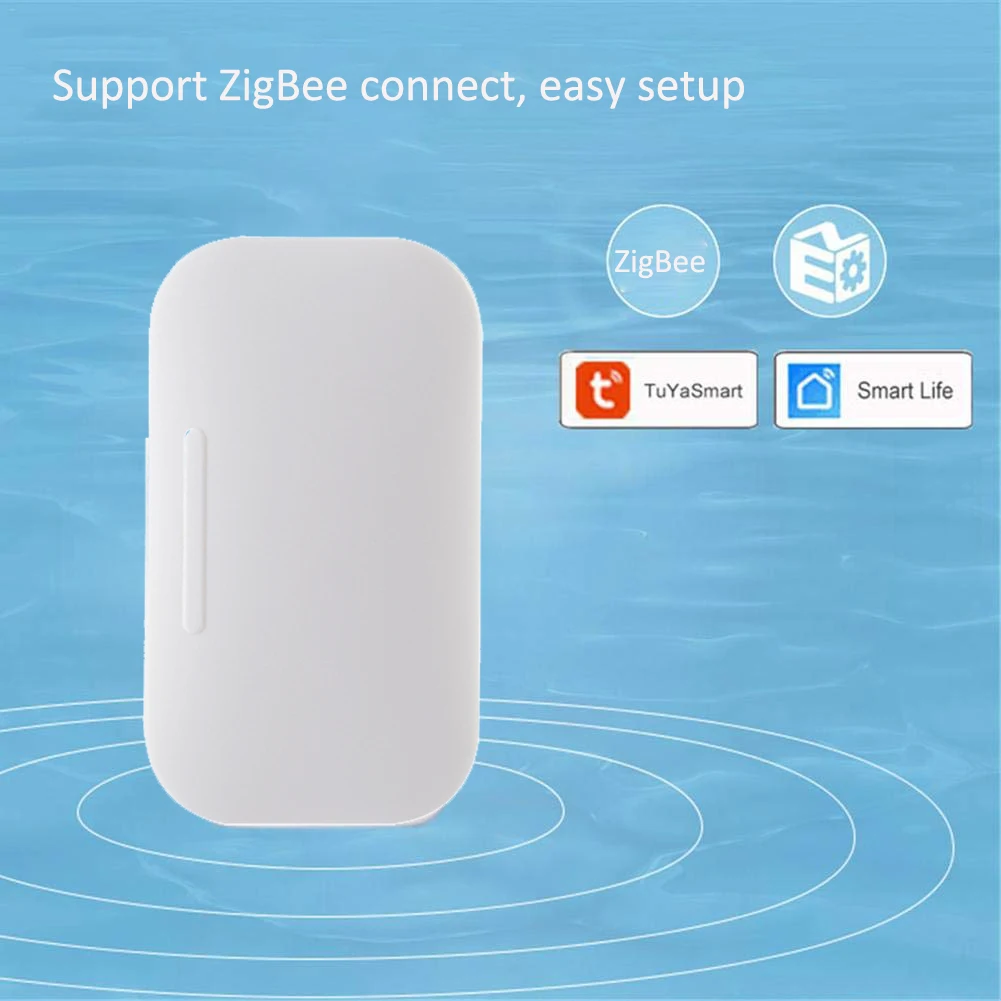 Беспроводной Tuya Zigbee датчик утечки воды работает с приложение Smart