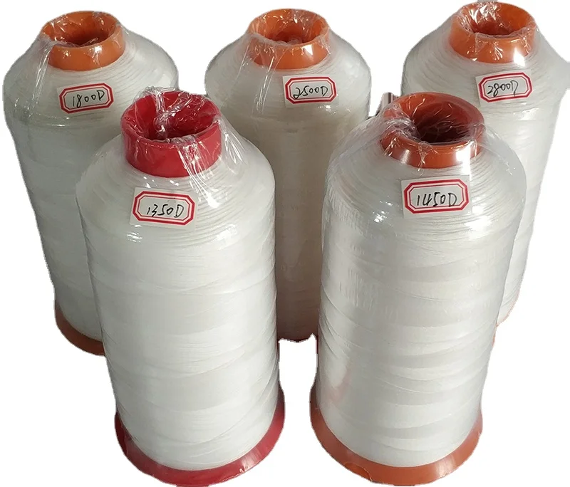 China acid and alkali corrosion resistance PTFE sewing thread for chemical plant filter bag