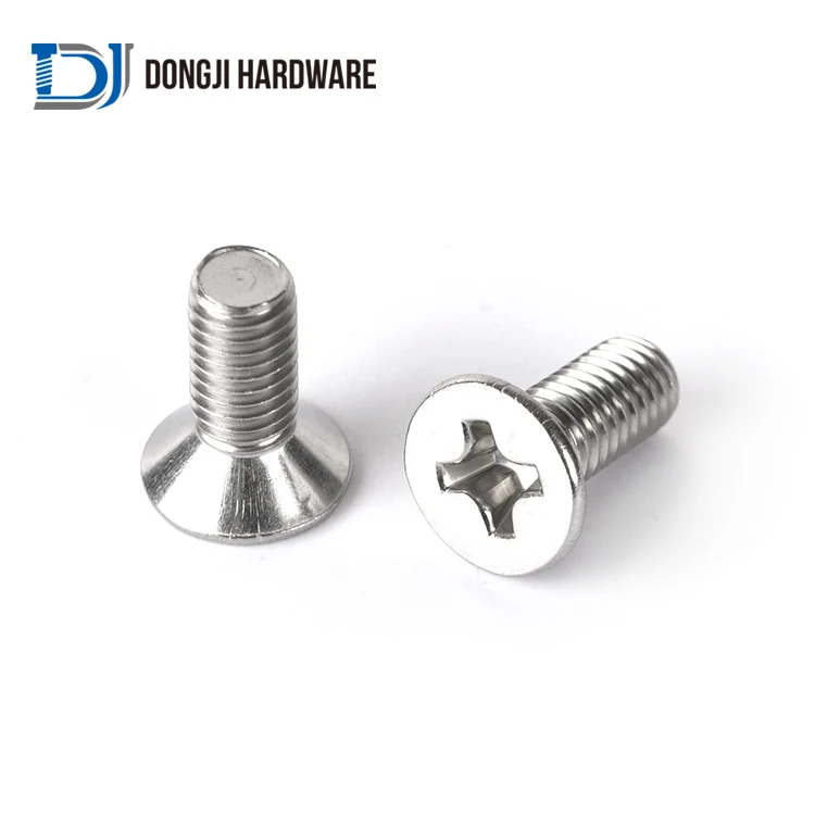 DONGJI Hot SALES DIN 965 M1.6 M6 M8 M12 Stainless Steel Hex Socket Countersunk Head Screws