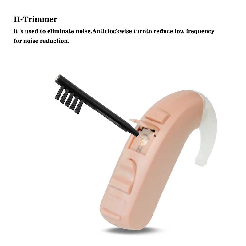 Cheap Price 13 Battery Powered Analog BTE Sound Amplifier Hearing Aid for Hearing Loss