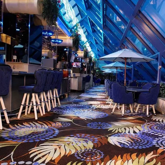 High Durability Fireproof Gaming Club Poker Room Casino Carpet