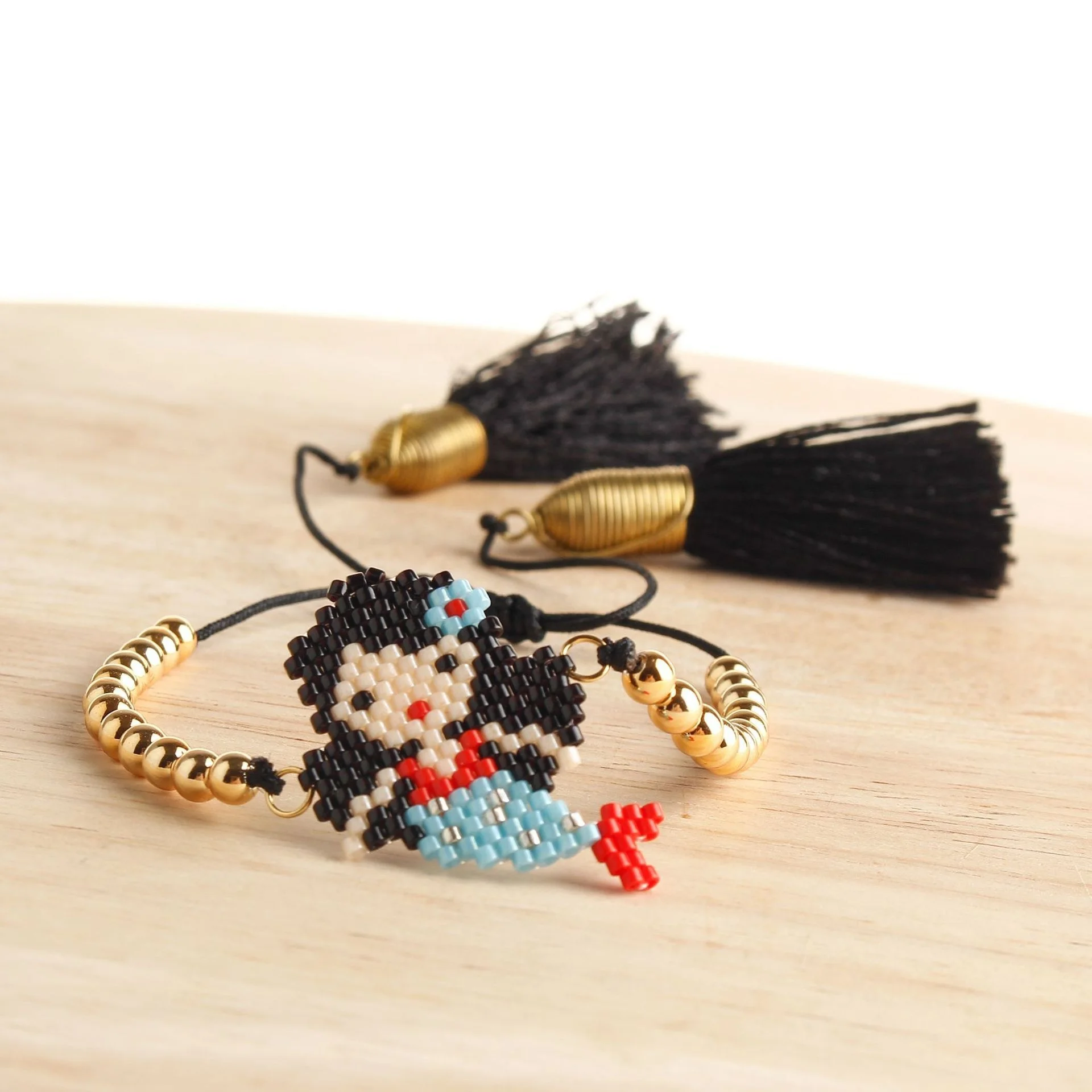 Moyamiya custom charms  Miyuki delica Sea Horse turtle dolphin mermaid Beaded  sea animals charms for jewelry making