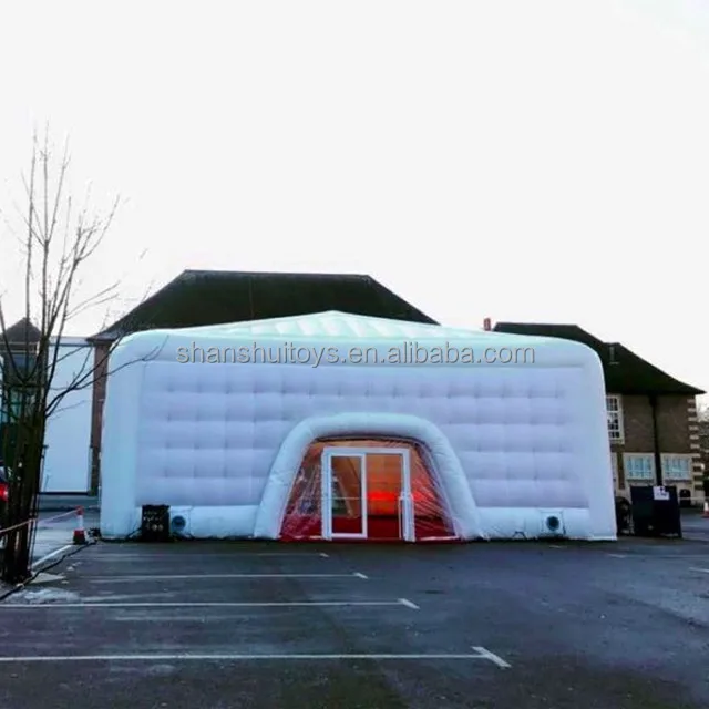 10*10 м Наружное освещение вечеринка палатка гигантский надувной куб используется