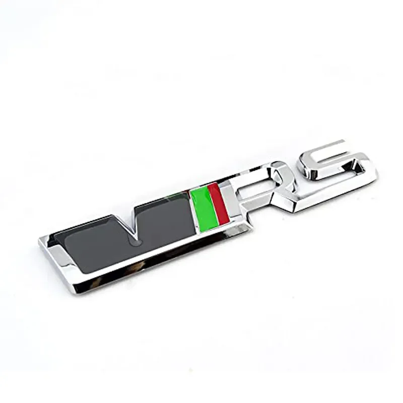Wholesales Promotion Abs Plastic Car Badges Silver Chrome Sport Car Grille Badge Emblem Metal Car Emblem Badge Stickers