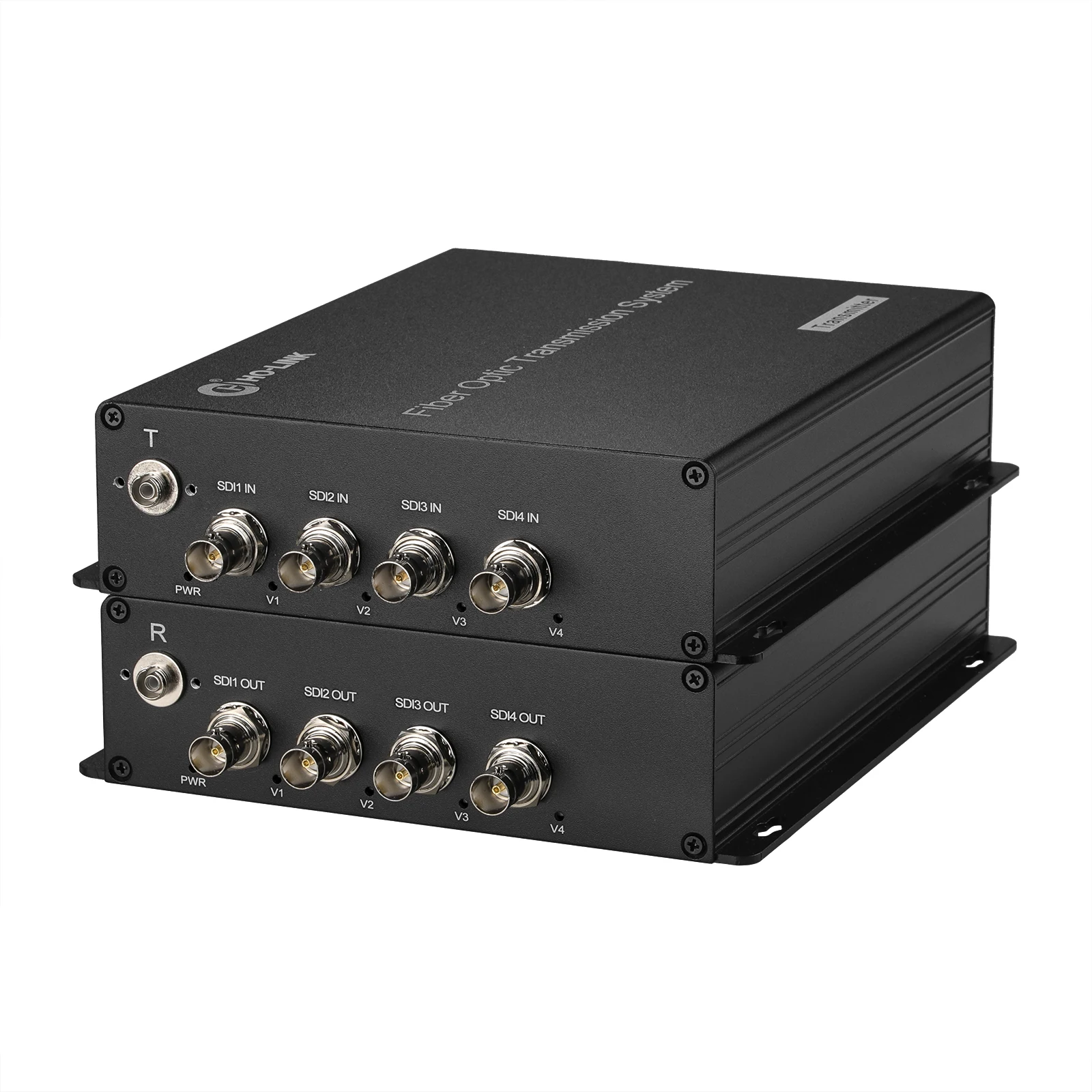 4 CH 3G SDI Fiber Extender Support 1080P@60Hz 10KM 20KM SDI to Fiber Optic Converter
