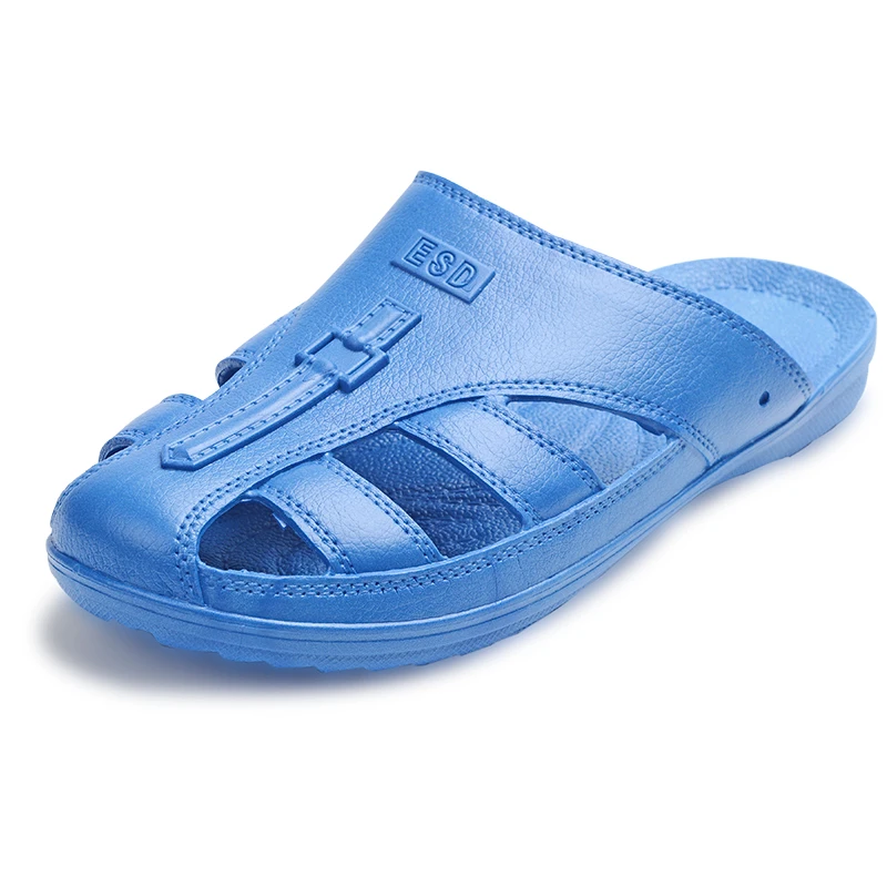 Light Weight ESD Anti-static Slipper With SPU Material For Cleanroom