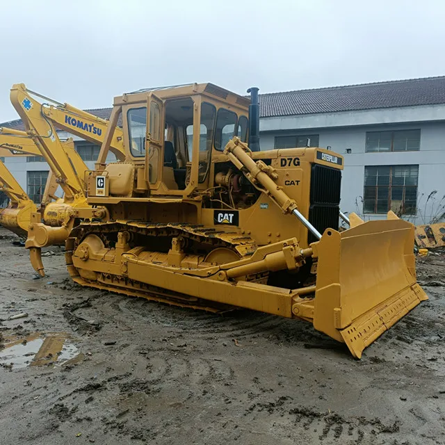 Second hand CAT D7G Track-Type Tractors / Bulldozers With Winch for sale IN SHANGHAI