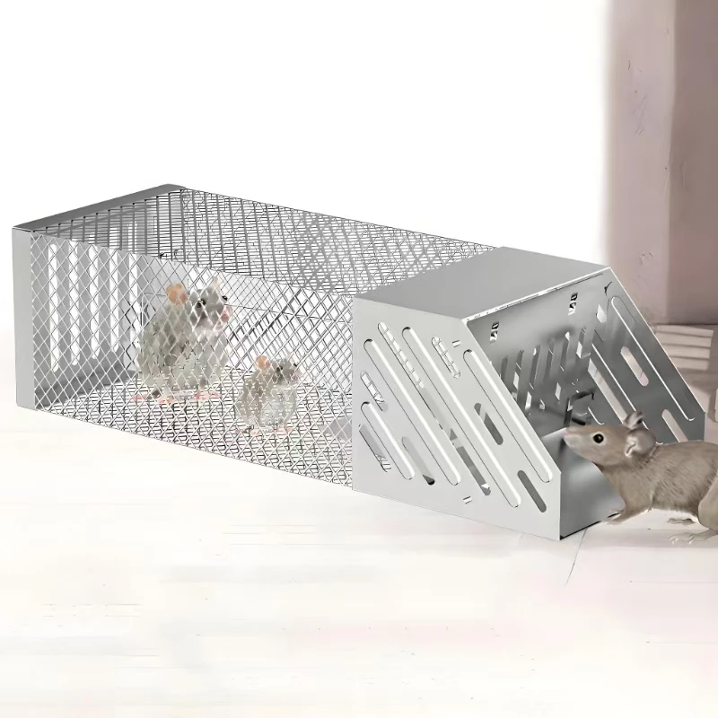 Humane Metal Large Live Wild Coyote Squirrel Rabbit Raccoon Dog Cage Trap Fox Animal Trap Feral Cat Trap Cages for sale