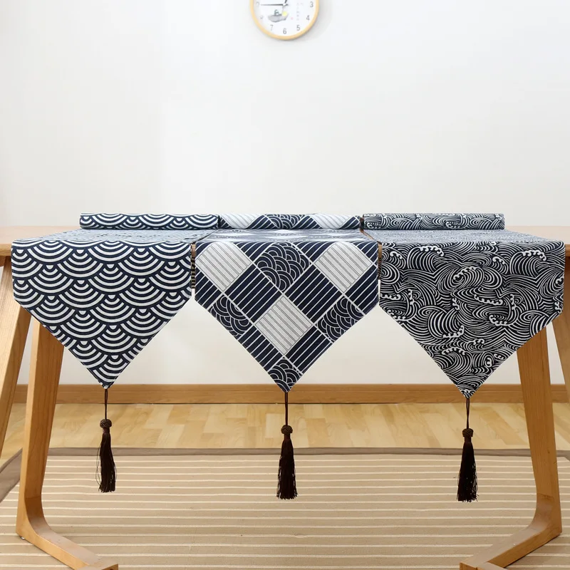 
Wholesale spot Japanese style lattice table runner 