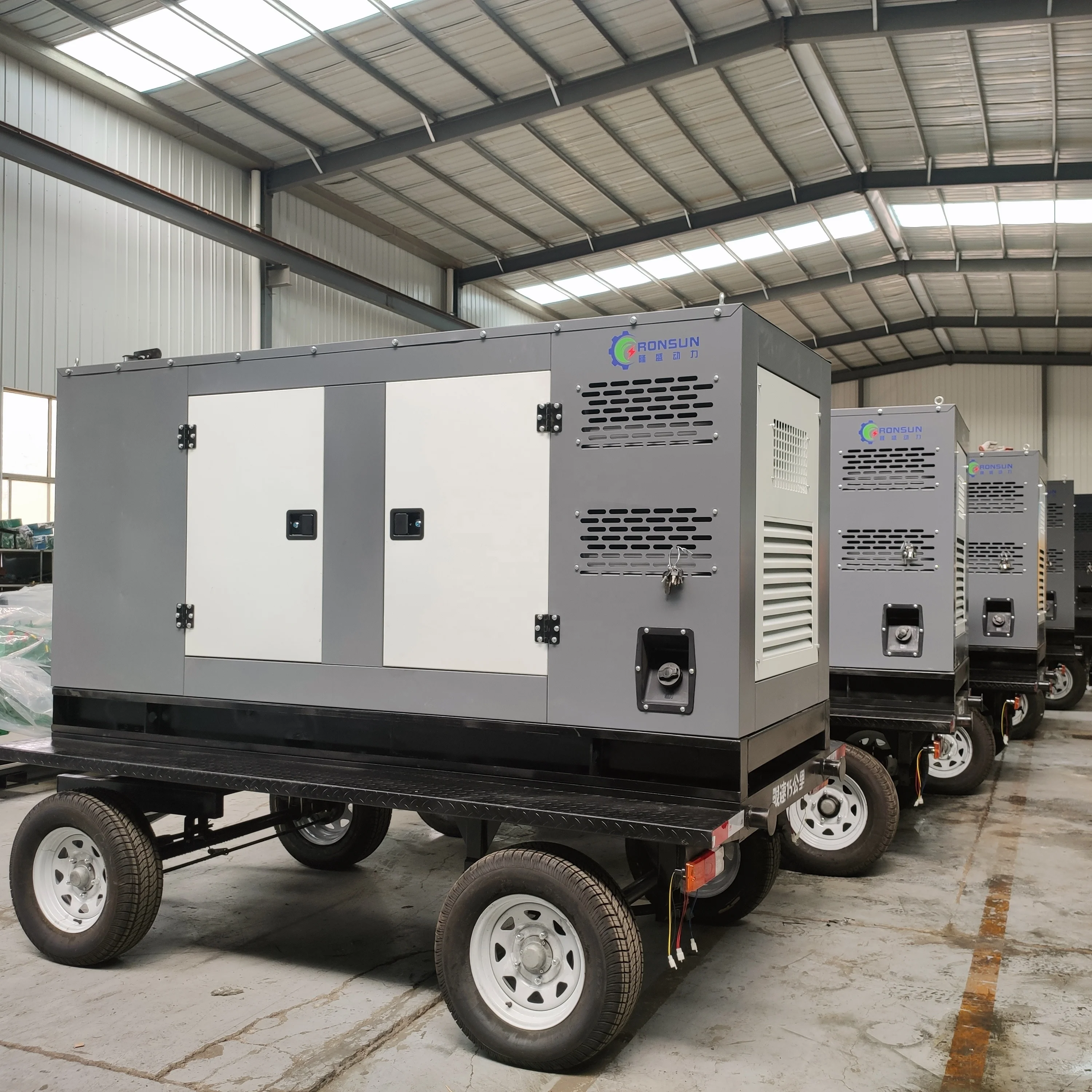 Trailer diesel generator set top fashion 100kw/125kva, silent type, with Cummins engine