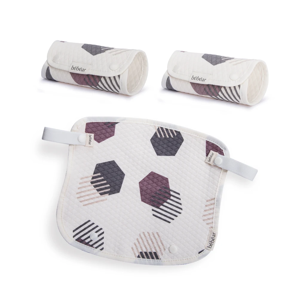 
Soft Toddler Adjustable Reversible Blossom Unisex Pure Organic Cotton Feeding Drool Baby Bibs 