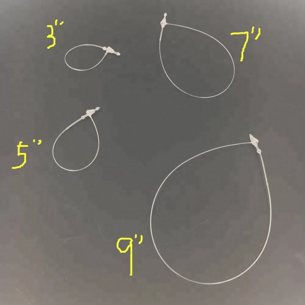 8 inch tag pin Security loop lock barrel head loop fastener strings price from China
