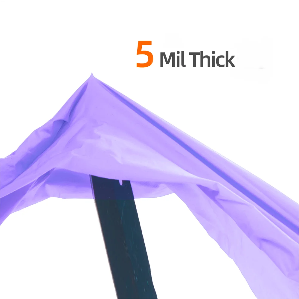 Textured Fingertips Disposable Purple Nitrile Gloves 5 Mil Extra Strength for Surgical Tattoo Artist Food Prep