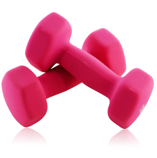 Hot Sales Fitness Equipment Home Hex Neoprene Dumbbell Set for Women and