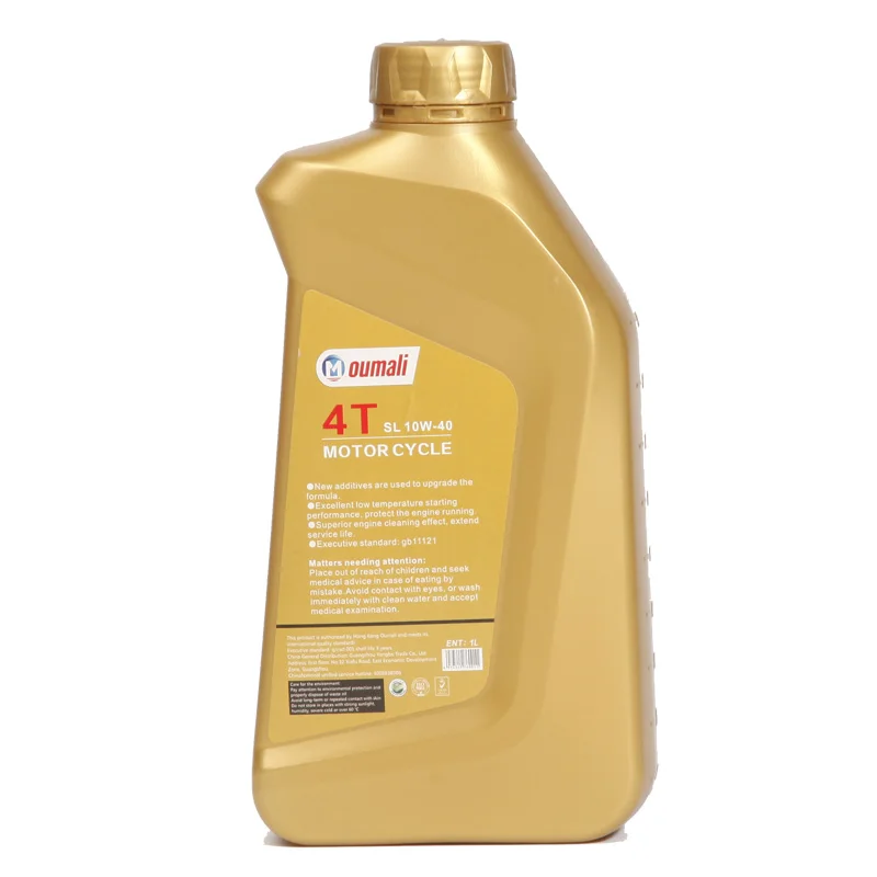 The manufacturer supplies its own brand Super Racing 4t Motorcycle Engine Oil 1L