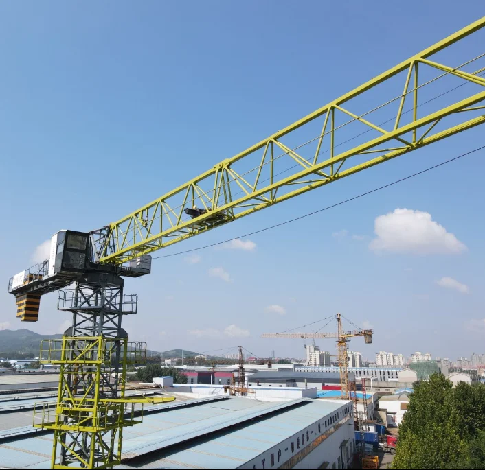 Widely Used Construction Machinery 6 Ton Flat Top Tower Crane with black box PT6013-6 CE