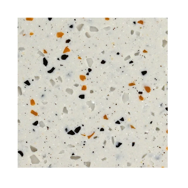 
 Акриловый лист terrazzo с твердой поверхностью для модного кухонного стола из искусственного кварца  