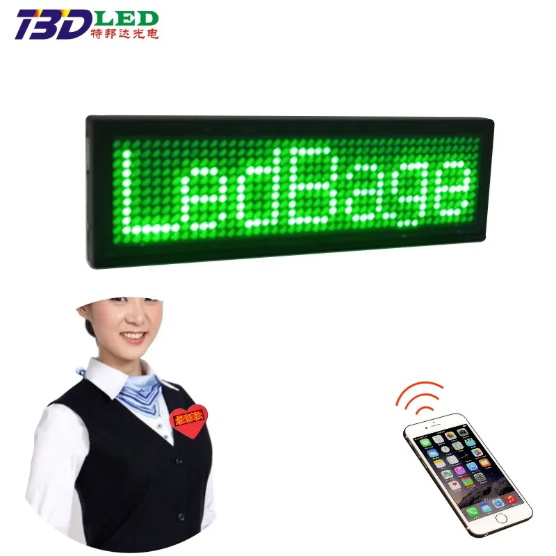 USB Scrolling LED name Badge message light up led Sign pin addressable name display led badge led tag PC Software Editable