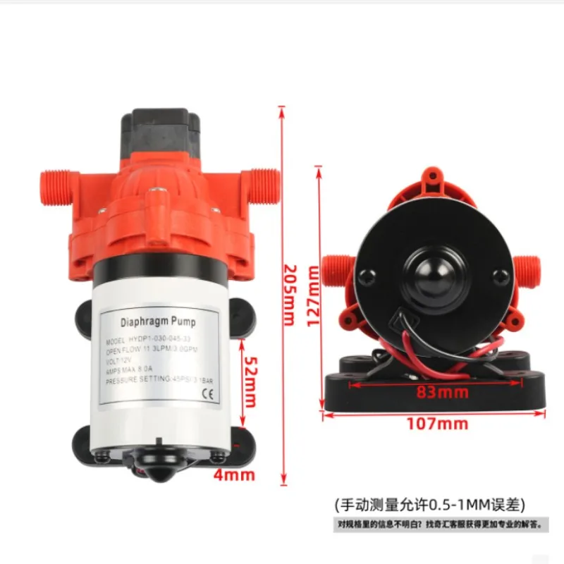 TOOFLO 12v micro diaphragm liquid pump self priming micro diaphragm water pump for rv marine sprayer car washing