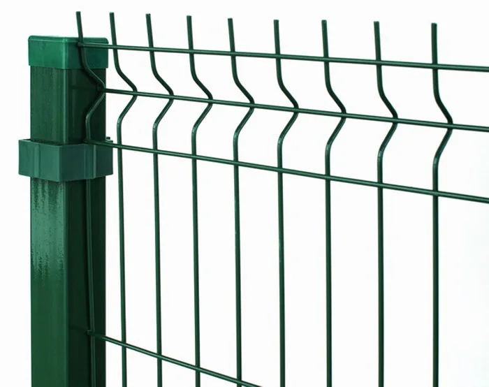 PVC Coated Triangle Bending Perimeter Nylofor Fence / 3D Curved Welded Wire Mesh Panel Fence