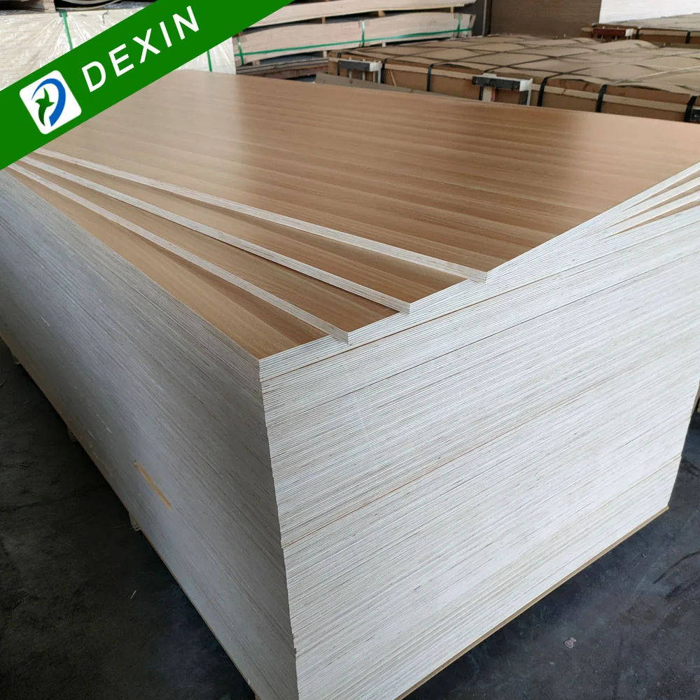 Dexin Wood 1220x2440mm Melamine MDF Faced Plywood with Cheap Price