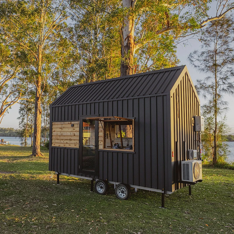 Tiny camper house light steel home travel trailers with bedrooms