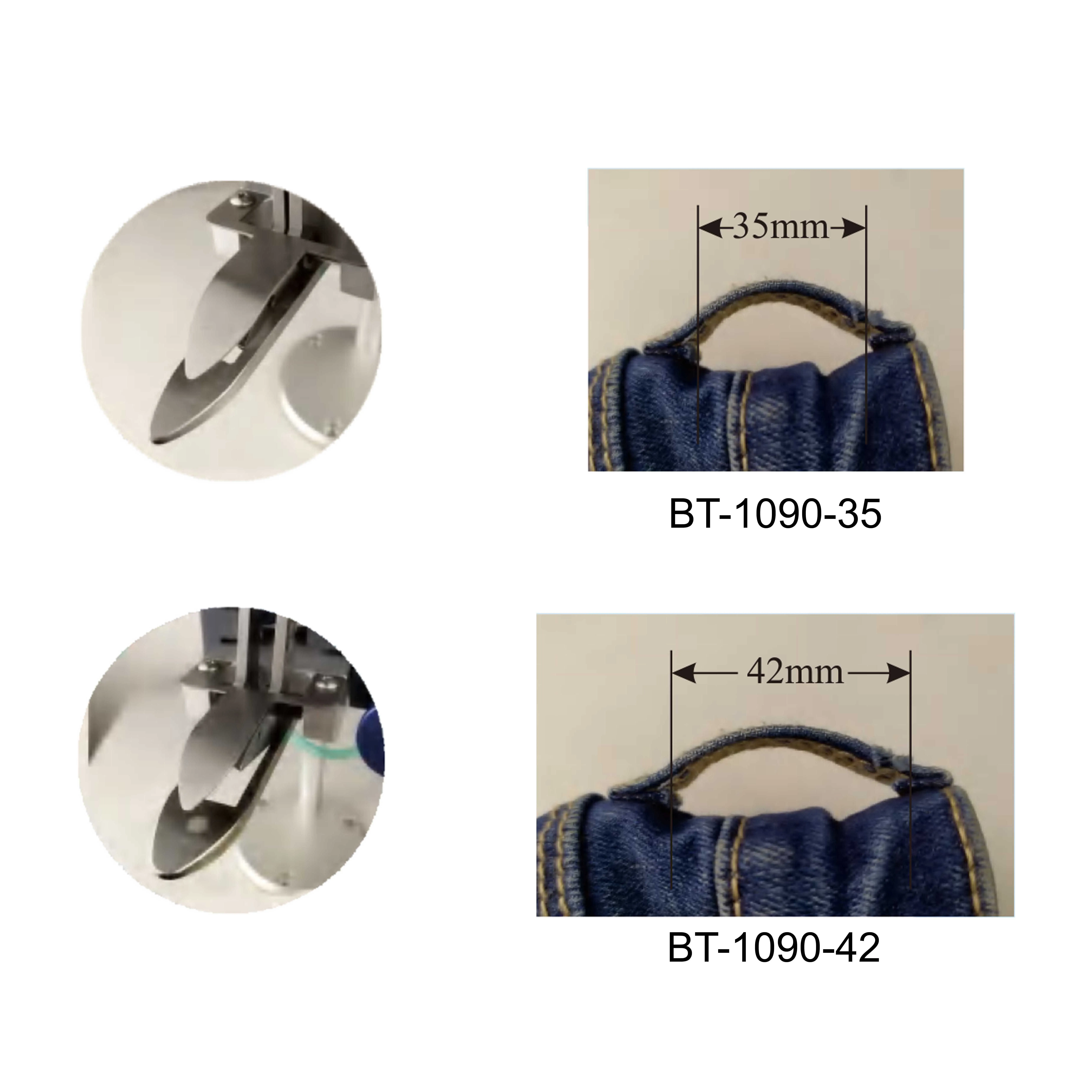 BT-1090-42 BELT LOOP TRIMMER Trousers Pants Belt Loop Trimmer for Jeans Sewing Machine