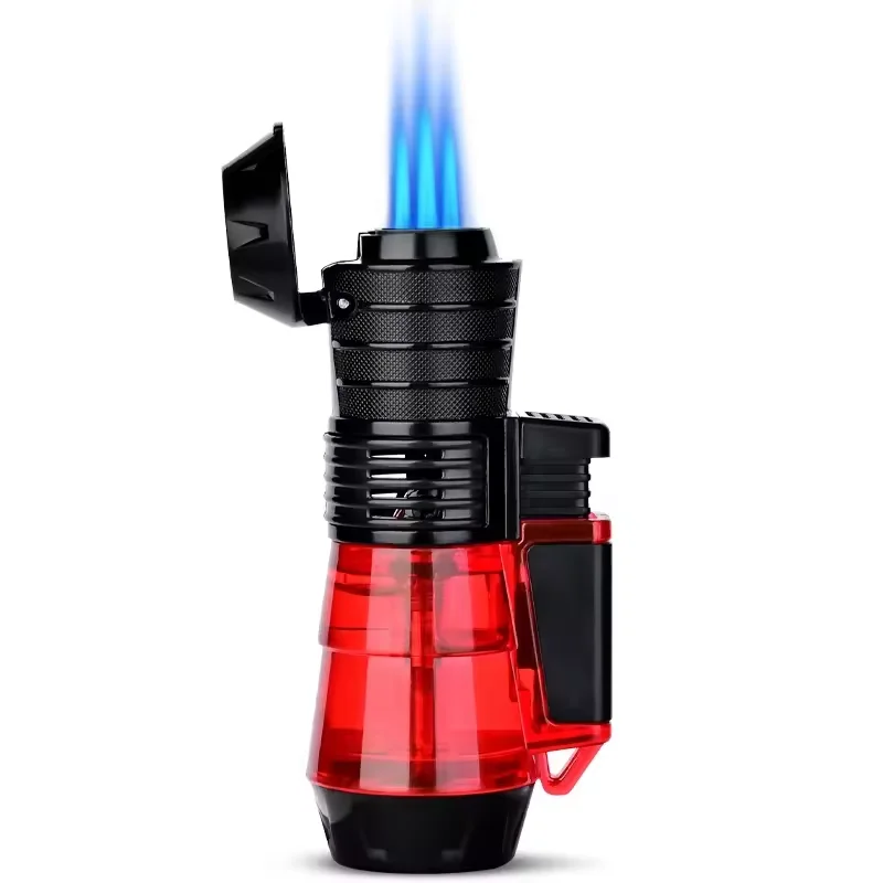 Cigar lighter Encendedores butane gas kitchen powerful windproof smoking Cigar Lighters Touch Custom for Vapers