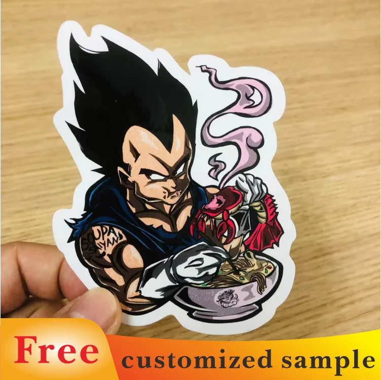 Custom Cartoon Anime Narutoes Holographic Car Stickers Free Proofing
