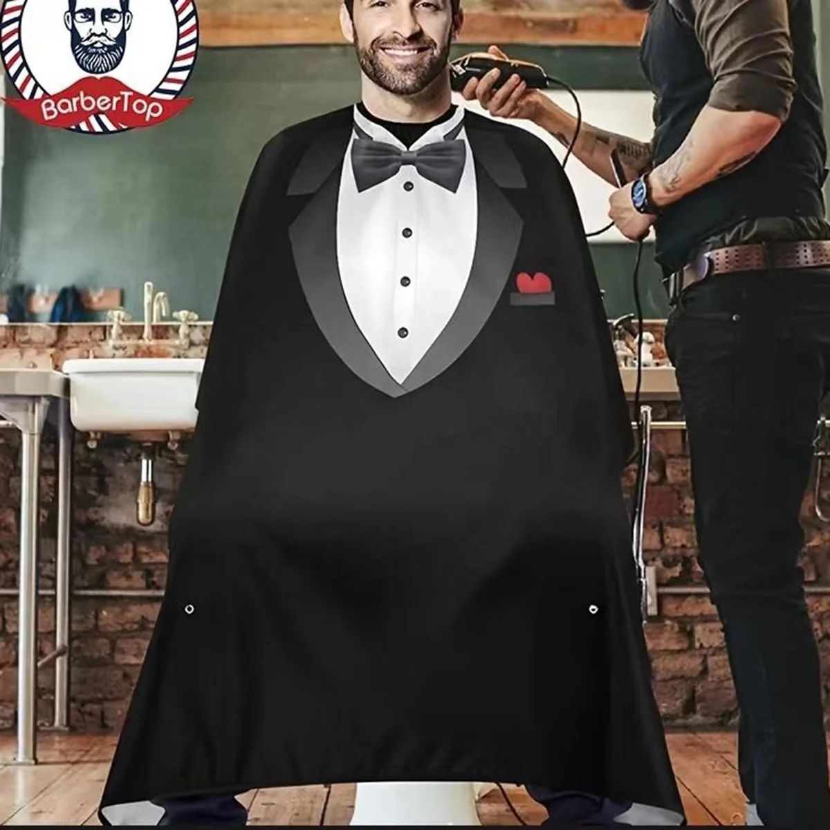 Custom Hair Cutting logo Salon Hairdressing Barber with Silicone Neck Capes