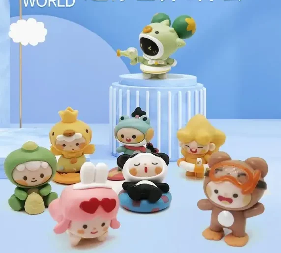Hot Selling Cartoon Game Blind Box 8pcs Mini World Blind Box Cute Figure Ornament Doll