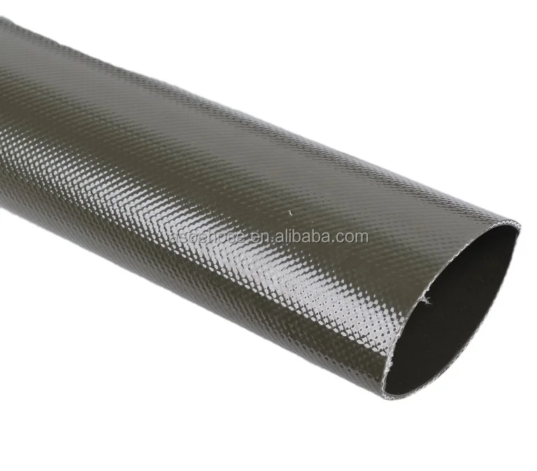 ASOE Oilvey 8 inch PU Layflat Hose for oil and fuel transfer with flame-proof cooper wires