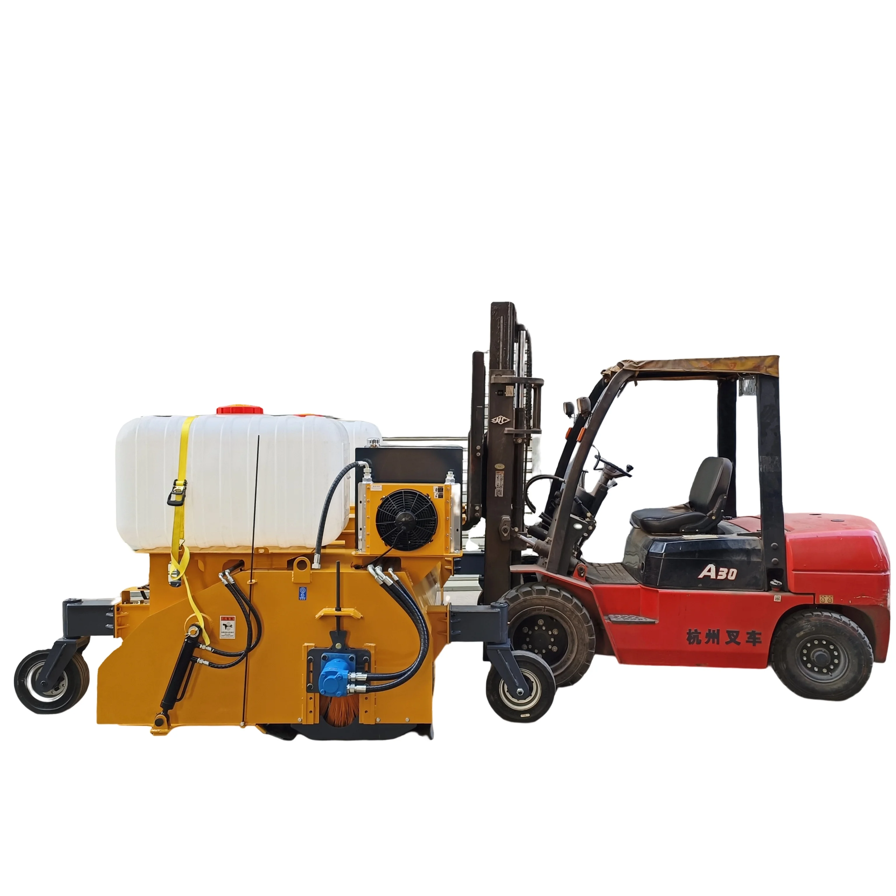 Forklift Road Sweeper Attachment Road Sweeper