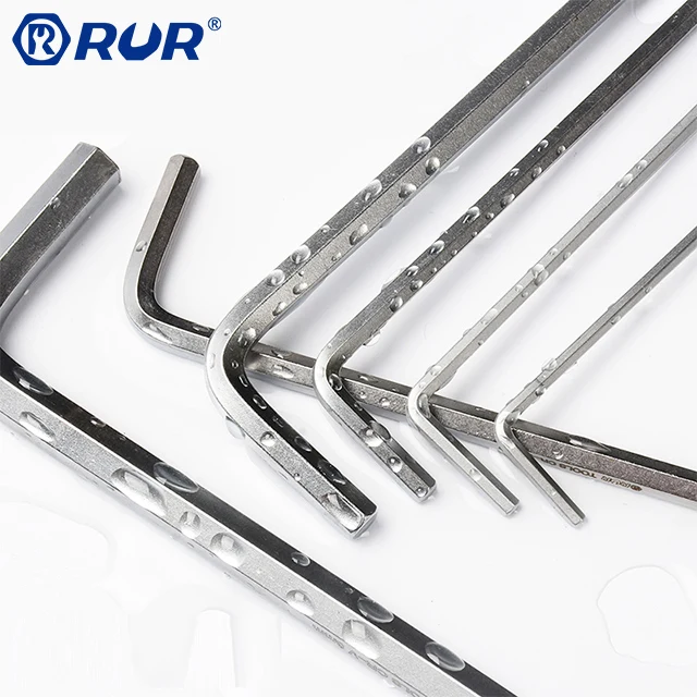 Industrial Grade short arm Chrome vanadium steel Wrench hex key set for sale