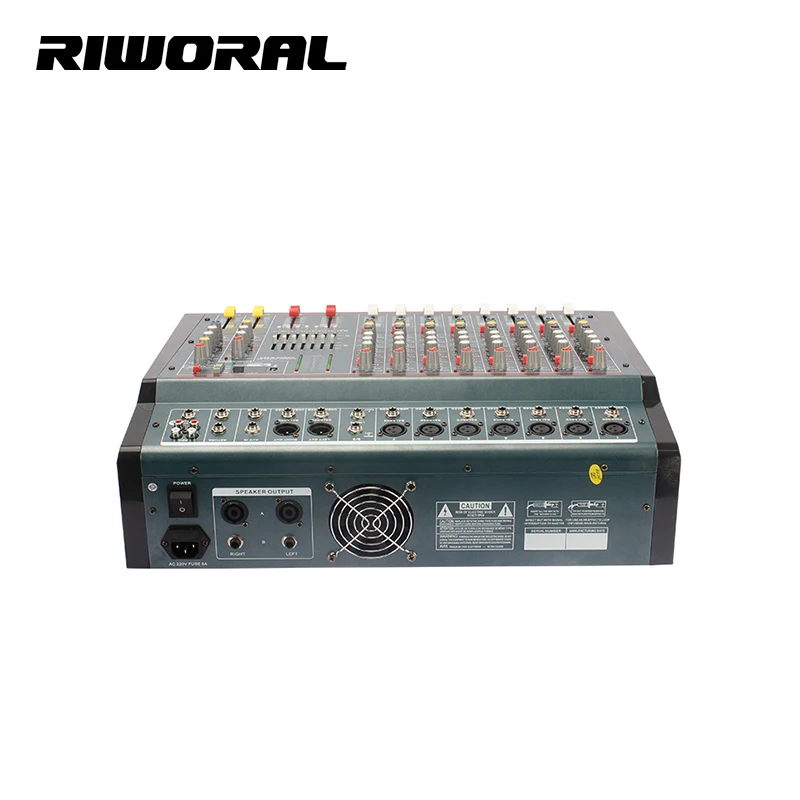 DN833 8 Channel professional sound audio power mixer usb interface controller mixer equalizer power amplifier