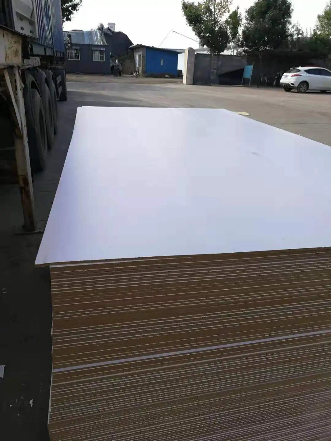 3.5mm woodgrain color melamine mdf sheet for furniture backing board