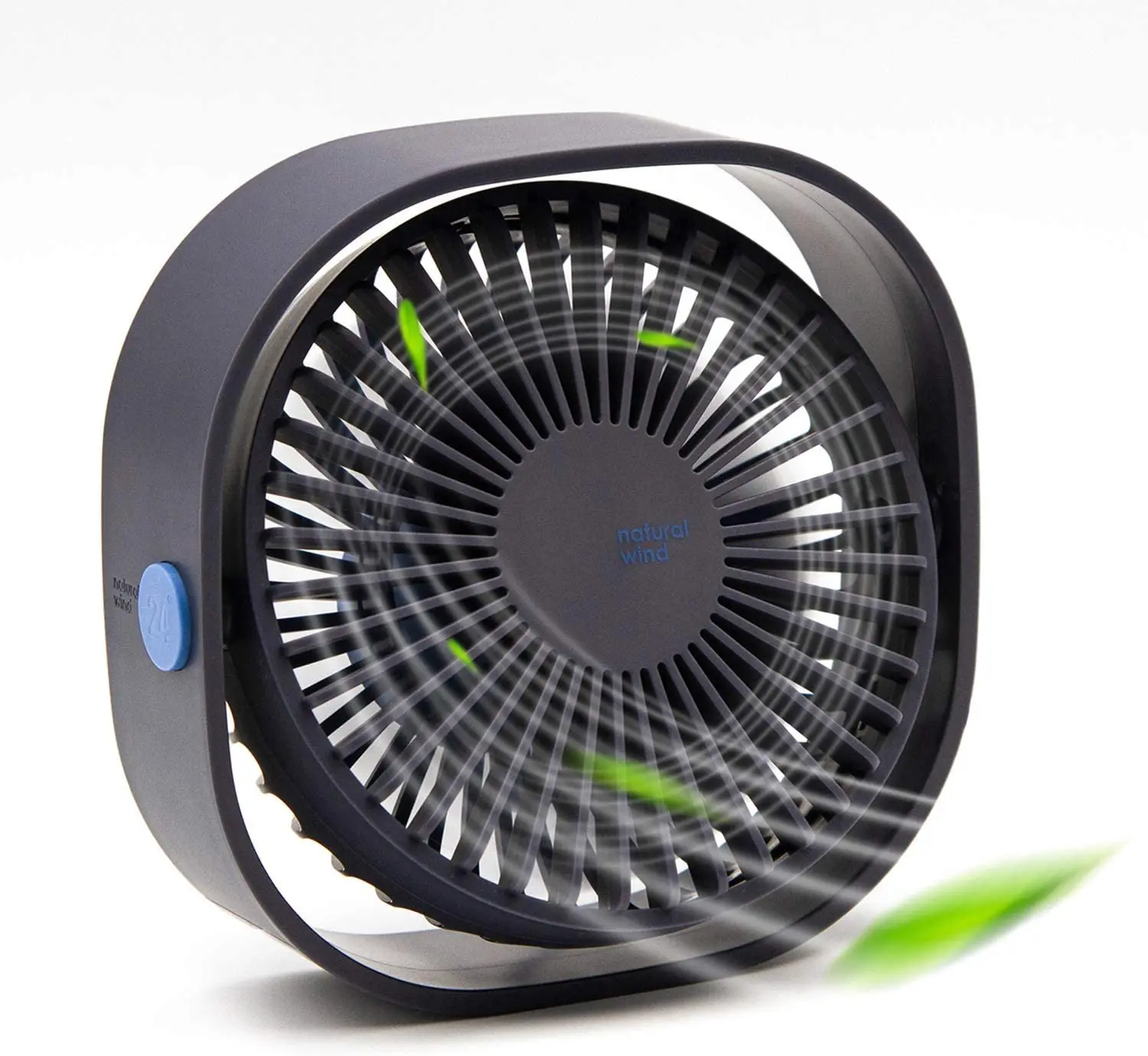 Portable Adjustable 360 Degrees Small Table Cooling Fan,3 Speeds Mini Desktop Fan Quiet Strong Wind USB Desk Fan for Office,Home