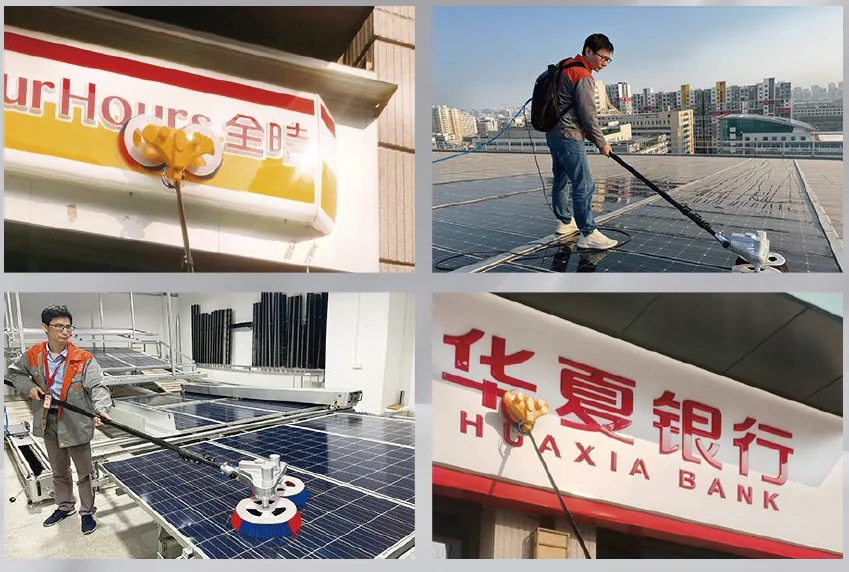 Multifit High Quality Renewable Energy Electric Cleaning Brush Roller rotary brush for solar panel cleaning kit