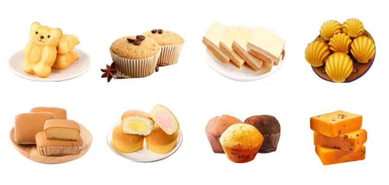 HYDG-800 1T/H Full Automatic Production Line Cupcake Cake Rusk Making Machine