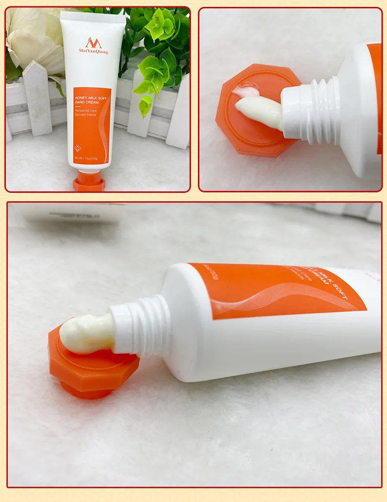 Wholesale MEIYANQIONG Nourishing Anti Chapping Moisturizing Anti Wrinkle Whitening Organic Honey Milk Soft Hand Cream