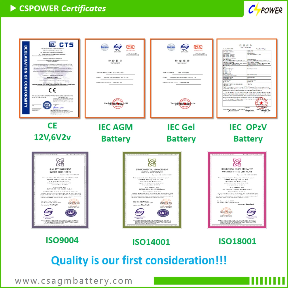 Перезаряжаемая гелевая солнечная батарея глубокого цикла 12 В 100 Ач для солнечной панели системы