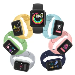 Macaron D20S Candy 8 Colors Y68 Smart Watch Inteligente Bracelet D20 Upgrade Sport Fitness Tracker Monitor Heart Rate Wristband