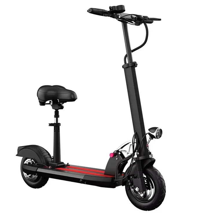 10 inch folding electric kick scooter classic style for adult with shock with remote control digital display