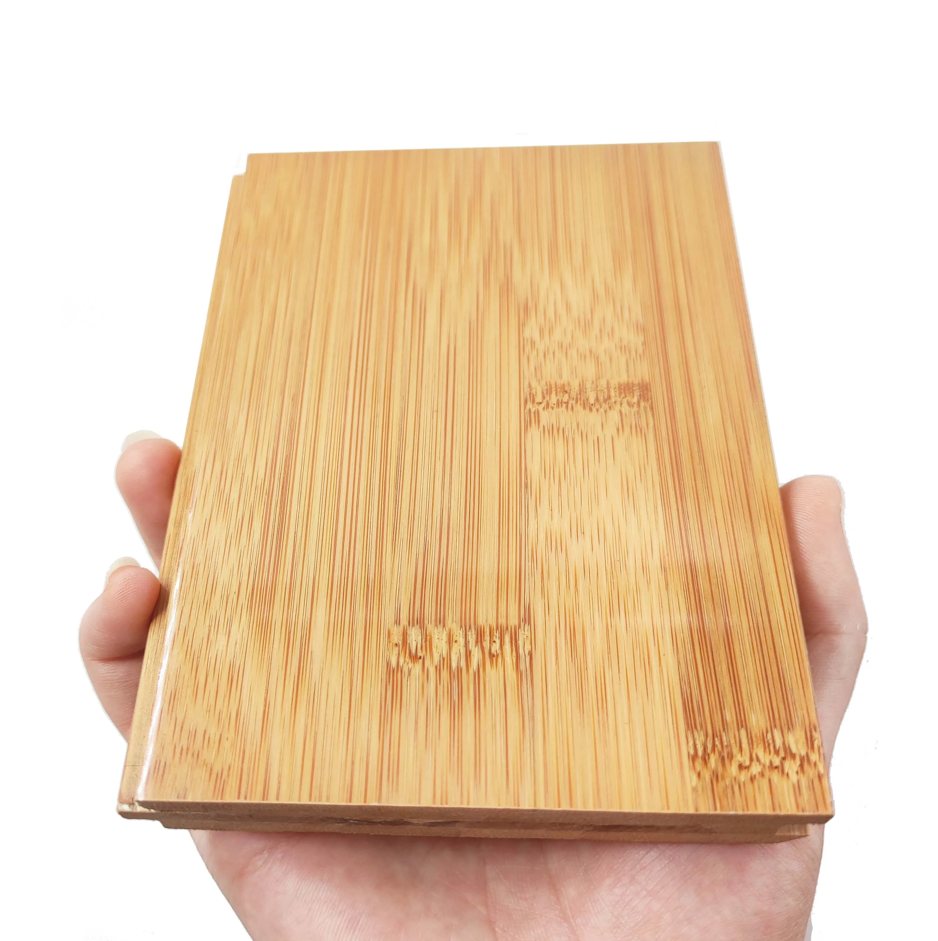 High gloss 15mm Carbonized waterproof horizontal solid bamboo floor for indoor use