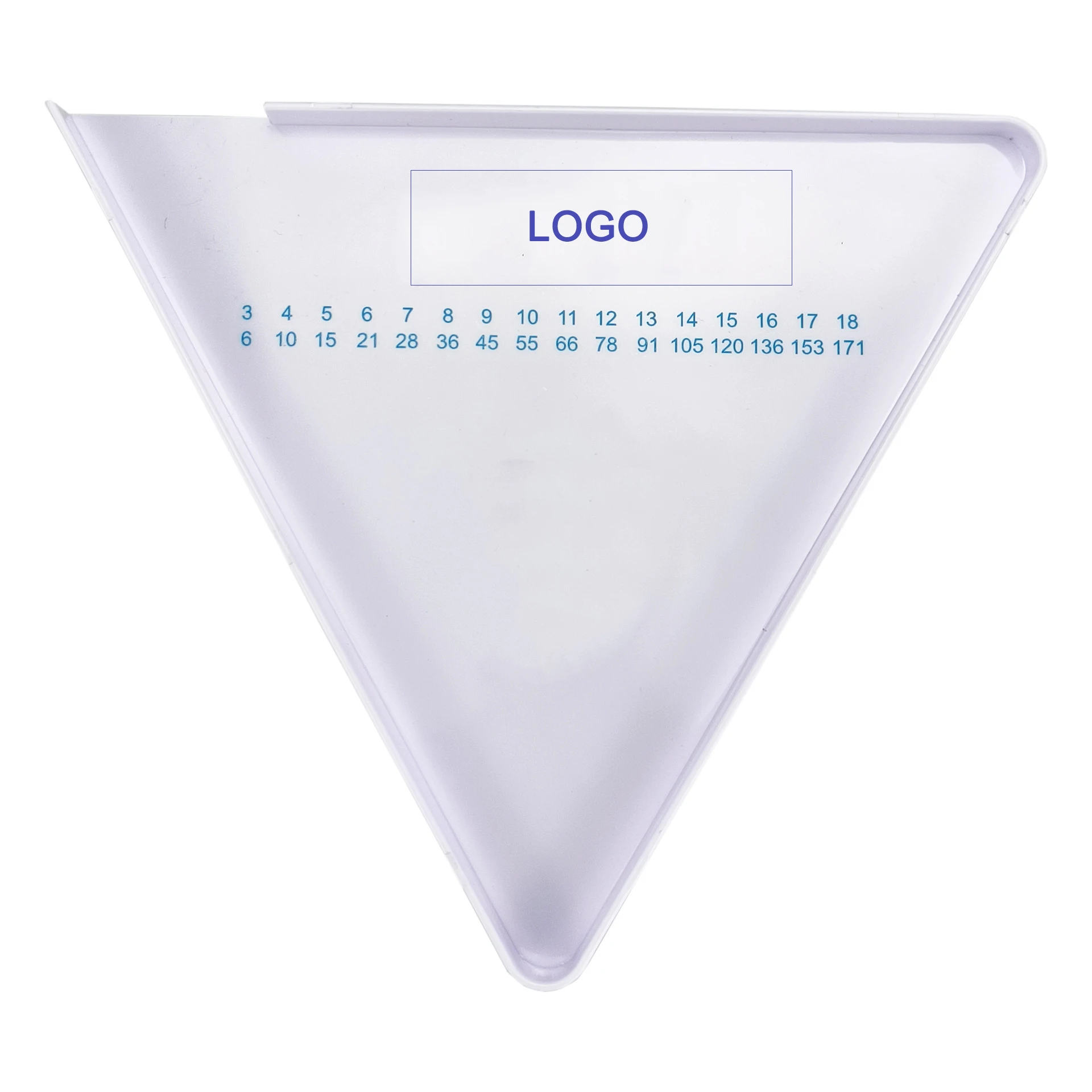 Professional ABS Plastic Promotional Customized tablet counting triangle tray with Spatula