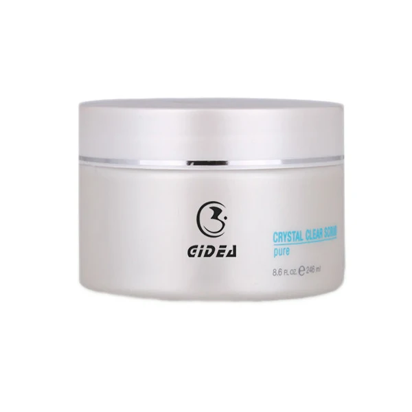 Plastic PET Round Wide Mouth body scrub jars